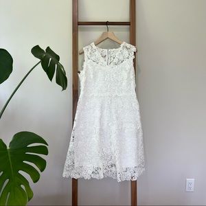 Elie Tahari white lace dress, size 12